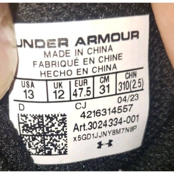 Under Armour Micro G Valsetz Mid Leather Waterproof Tactical Boots Men 10.5 & 13 - Picture 14 of 14